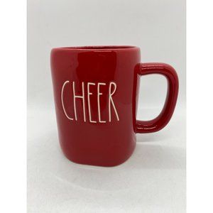 Rae Dunn CHEER Mug Coffee Red Holidays Christmas Tea Gift Farmhouse